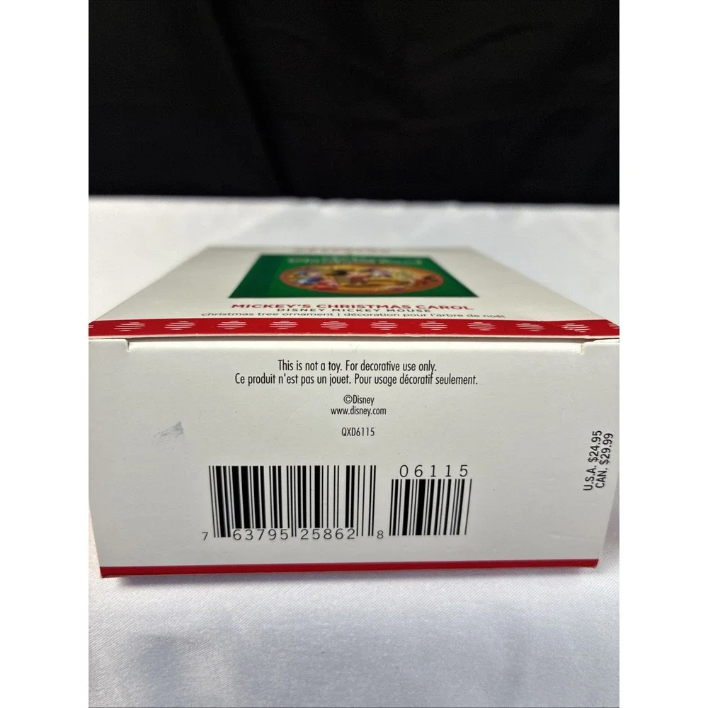 Hallmark Disney Mickey's Christmas Carol Book Ornament 2017 QXD6115 Green